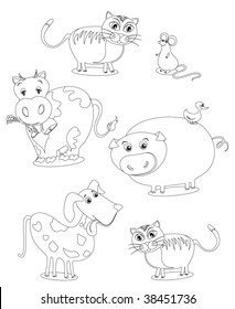 Pets, black and white image to color