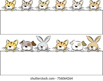 pets with blank card