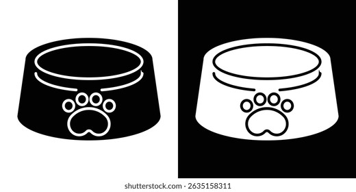 Pets bowl icon concept, vector illustration