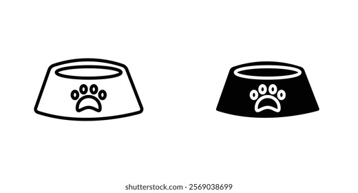 Pets bowl icons vector graphic pack