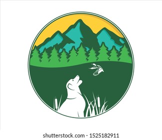 PETS BRANCH LOGO VECTOR ILLUSTRATION