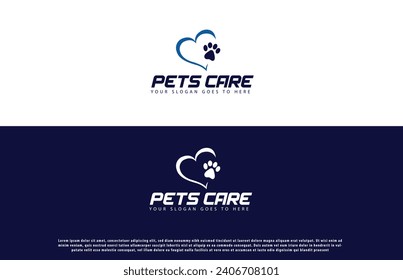 pets care logo design. pets medical care logo design. pets medical logo. pets cure logo. cats and dogs care center 
