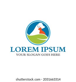 pets care logo , nature pet logo