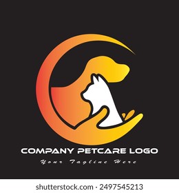 Tierpflege Logo mit Vektor