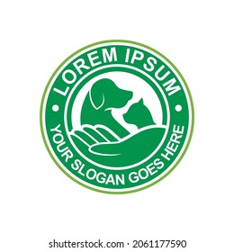 Logo für die Tierpflege, Veterinärlogo