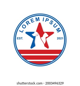 pets care logo , veterinary logo vector