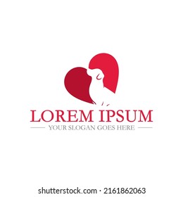 logotipo de cuidado de mascotas , logotipo veterinario vectorial