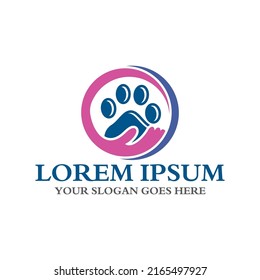 pets care logo , veterinary logo vector