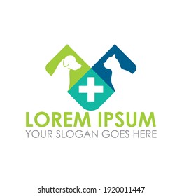 pets care vector , veterinary logo