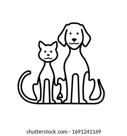 Pets Cat Dog Vector Icon Stock Vector (Royalty Free) 1691241169 ...