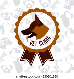 Pets design over beige background,vector illustration