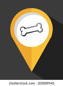 pets design over black background vector illustration