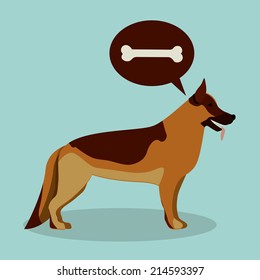 Pets design over blue background,vector illustration
