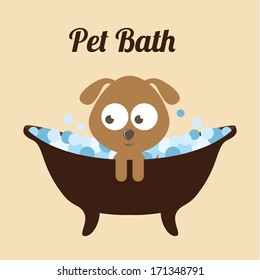 pets  design over pink  background vector illustration  