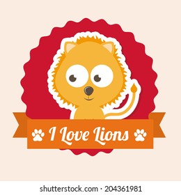 pets design over  pink background vector illustration