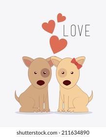 Pets design over white background, vector illustration