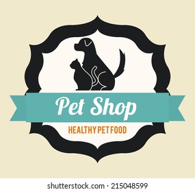 pets design over white background vector illustration