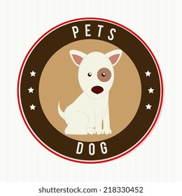 Pets design over white background, vector illustration