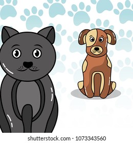 pets dog and cat
