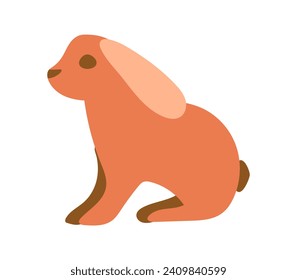 El conjunto colorido de las mascotas. Esta composición con conejo invita a los espectadores a reconocer el lado sereno y sofisticado de la compañía de mascotas a través de un diseño reflexivo. Ilustración vectorial.