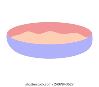 El conjunto colorido de las mascotas. Esta ilustración eleva el baño de gatos a una representación visual del estilo y la comodidad contra un fondo blanco limpio. Ilustración vectorial.