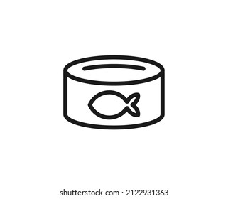 Pet's food premium line icon. Simple high quality pictogram. Modern outline style icons. Stroke vector illustration on a white background. 