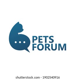Diseño del logotipo del foro de mascotas