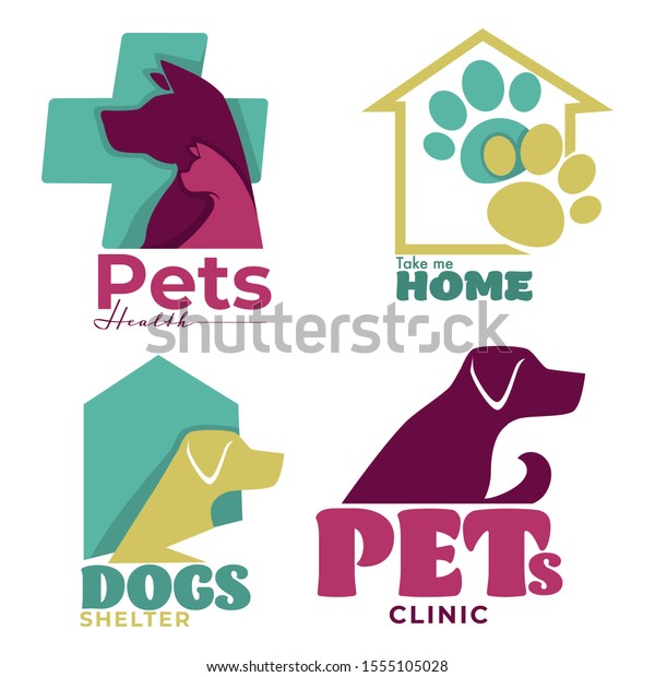 Pets Health Take Me Home Animal Stock Vector Royalty Free 1555105028