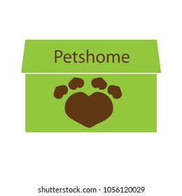 Pets home icon - vector illustrator