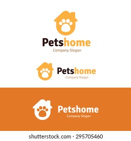 Pets Home Vector Logo Template