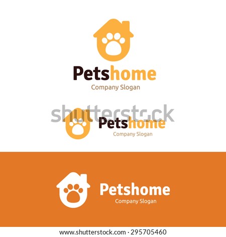 Pets Home Vector Logo Template