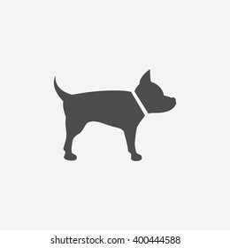 Pets icon. Dog flat symbol. Flat sign on white background. Vector