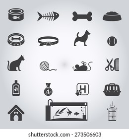 Pets icon set