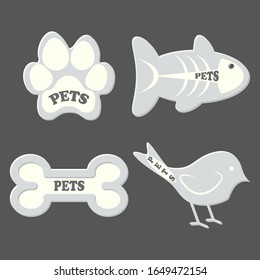 Icono de mascotas perro perro gatito diseño de gatos