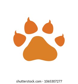 Pets Icon, Vector Paw Print - Animal Illustration, Pet Symbol