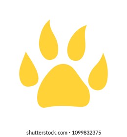 Pets Icon, Vector Paw Print - Animal Illustration, Pet Symbol