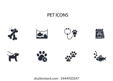 Pets icon. vector.Editable stroke.linear style sign for use web design,logo.Symbol illustration.