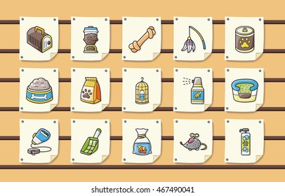 Pets icons set,eps10