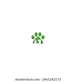 pets logo design with cat and dog illustration