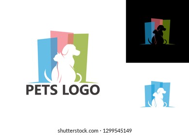 Pets Logo Template Design Vector, Emblem, Design Concept, Creative Symbol, Icon
