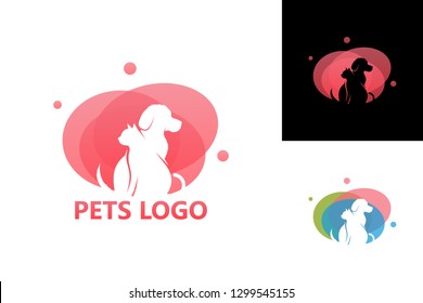 Pets Logo Template Design Vector, Emblem, Design Concept, Creative Symbol, Icon