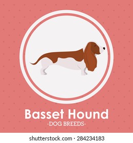 Pets Love design over pink background, vector illustration