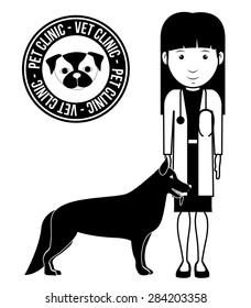 Pets Love design over white background, vector illustration