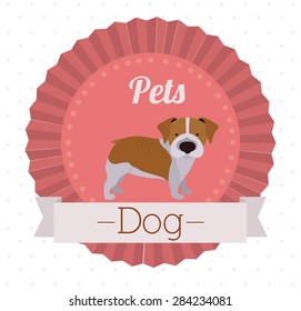 Pets Love design over white background, vector illustration