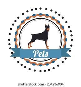 Pets Love design over white background, vector illustration
