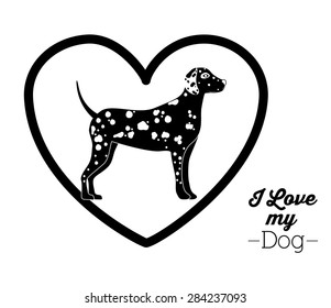 Pets Love design over white background, vector illustration