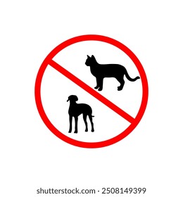 Mascotas no permitidas, no se permite mascota, animal no entra signo, se permite mascota Símbolo