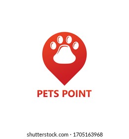 Pets Point Logo Template Design