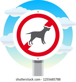 Pets Prohibited Sign