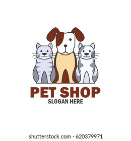 pets shop, pets care, pets lover icon with text space for your slogan / tagline, vector illustration